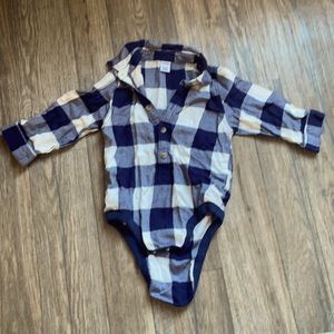 18-24 M Plaid Onesie